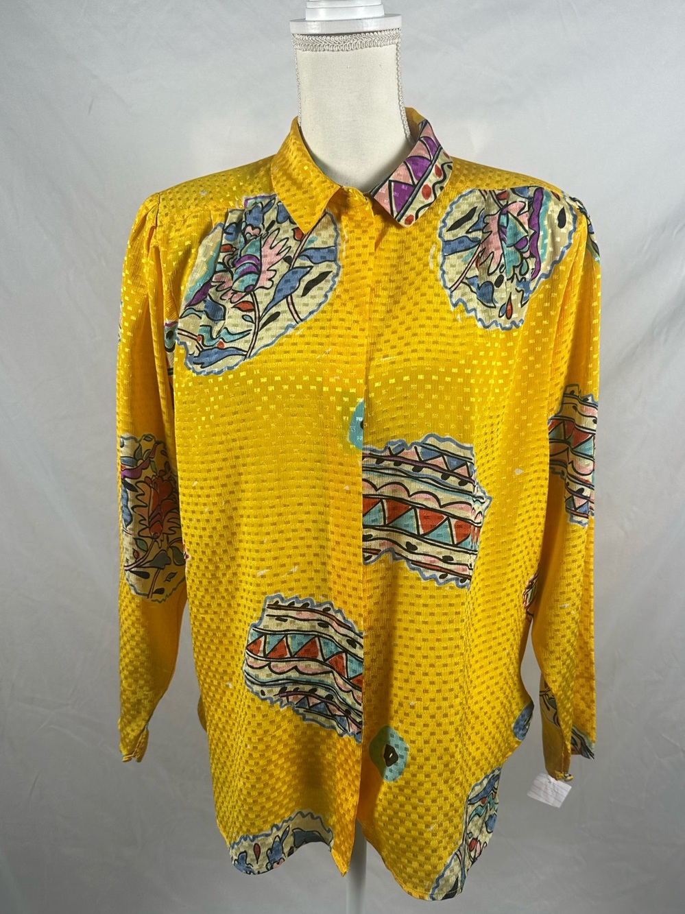 1970’s Vintage Yellow Blouse